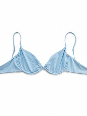 Start Me Up Underwire Blue Bikini Top